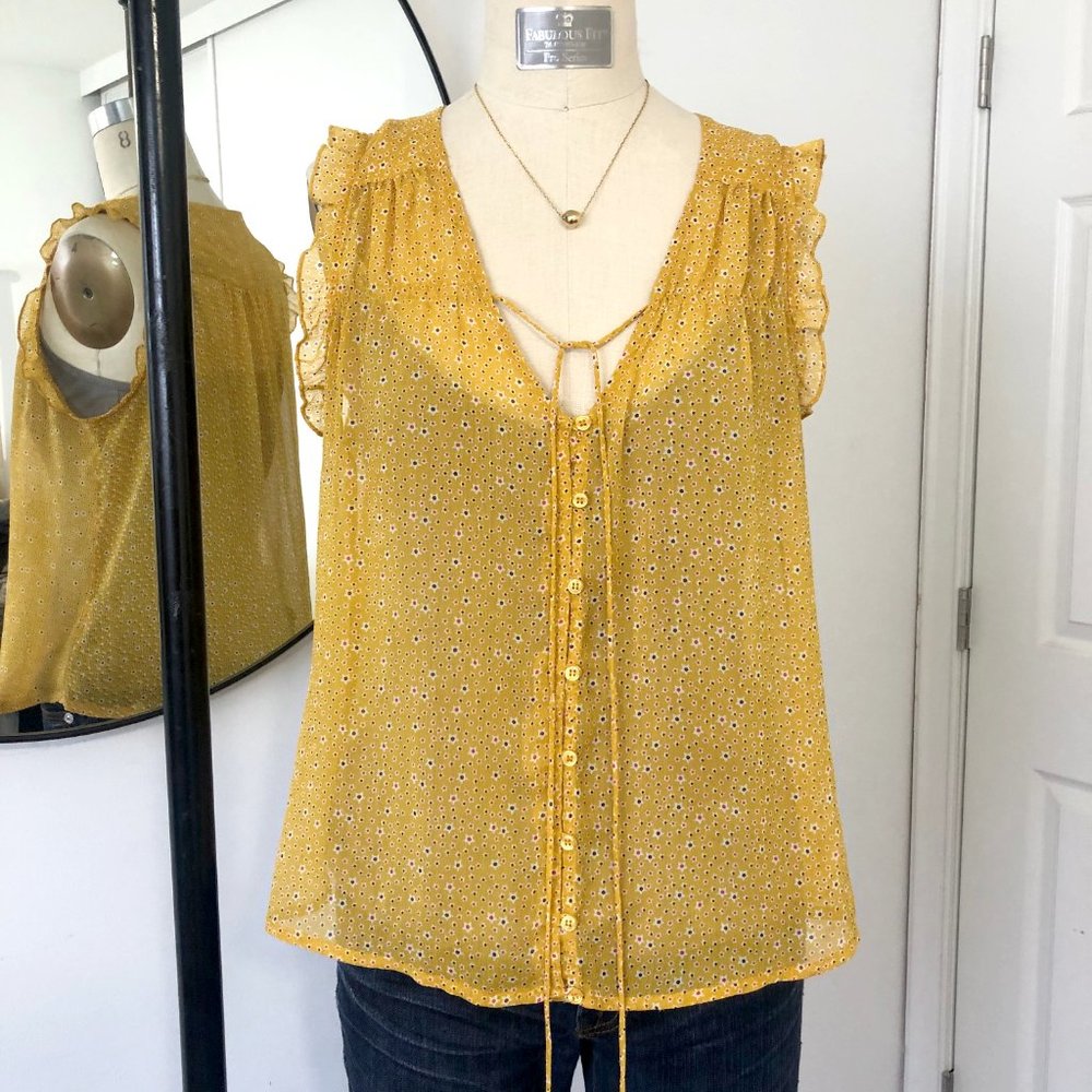 Mossimo Romantic Sleeveless Top L